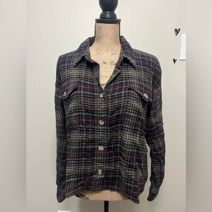 American Eagle Plaid Button Up